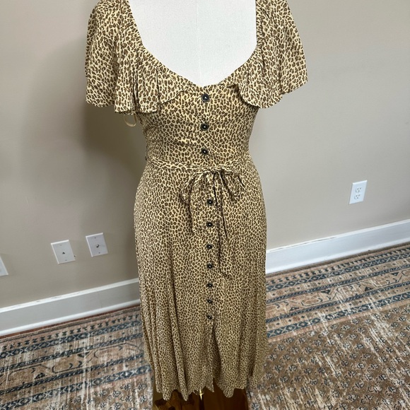 Anthropologie size 4 cheetah print dress - Picture 4 of 5